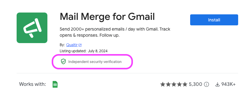 Mail Merge for Gmail is now Tier 3 certified