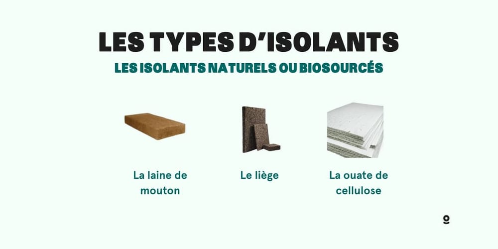 types isolants naturels biosources